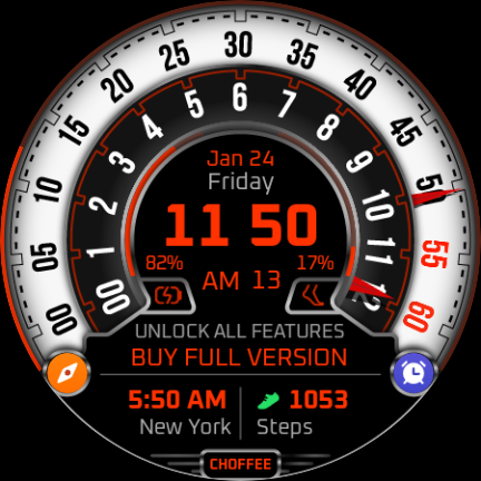 Choffee Lite Watch Face - Image screenshot of android app