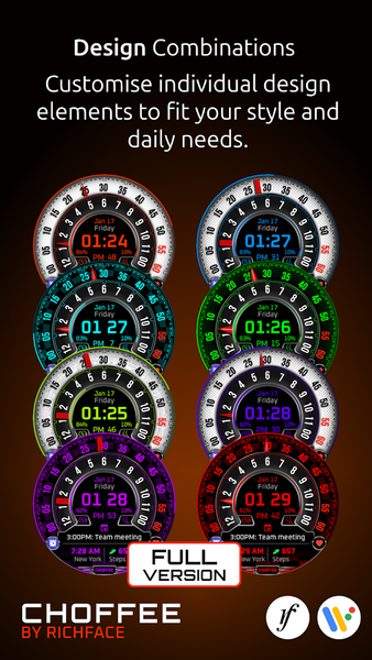 Choffee Lite Watch Face - Image screenshot of android app