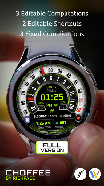 Choffee Lite Watch Face - Image screenshot of android app