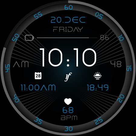 LedEdge Watch Face - Image screenshot of android app