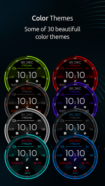 LedEdge Watch Face - Image screenshot of android app