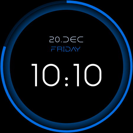 LedEdge Watch Face - Image screenshot of android app