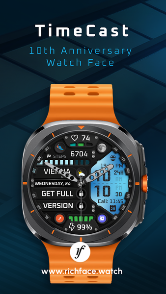 TimeCast Watch Face Lite - عکس برنامه موبایلی اندروید