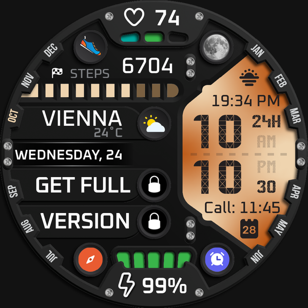 TimeCast Watch Face Lite - Image screenshot of android app