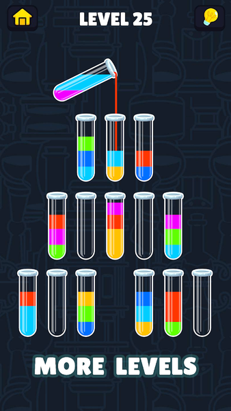 Water Sort - Colorful Cascade - عکس بازی موبایلی اندروید