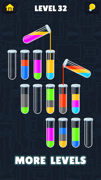Water Sort - Colorful Cascade - عکس بازی موبایلی اندروید