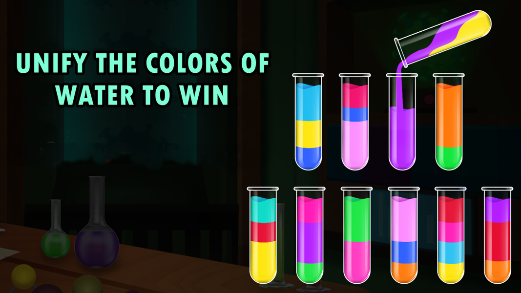 Color Sort - Water Puzzle - عکس بازی موبایلی اندروید