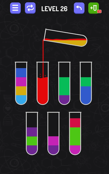 Water Sort - puzzle games - Gameplay image of android game