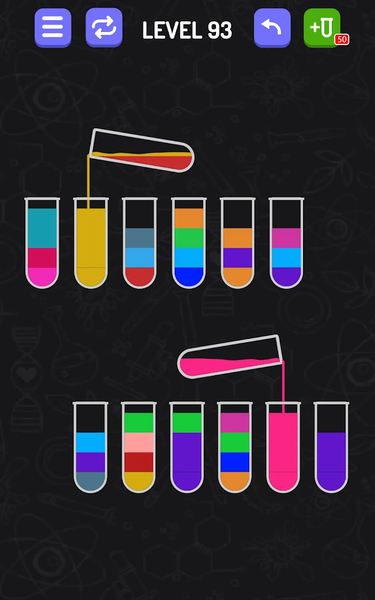 Water Sort - puzzle games - Gameplay image of android game