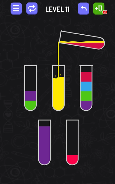 Water Sort - puzzle games - Gameplay image of android game