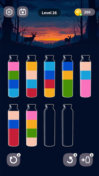 Color Water Sort - Gameplay image of android game