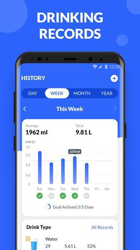Water Reminder: Drink Reminder - عکس برنامه موبایلی اندروید