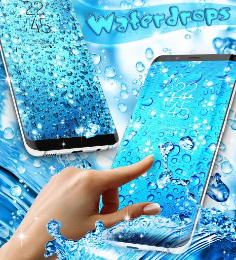 Water drops live wallpaper - Image screenshot of android app