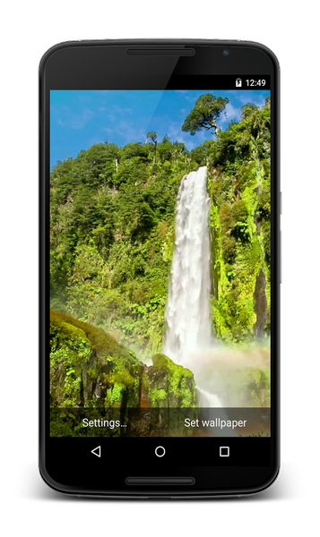 Waterfall 3D Live Wallpaper - Image screenshot of android app