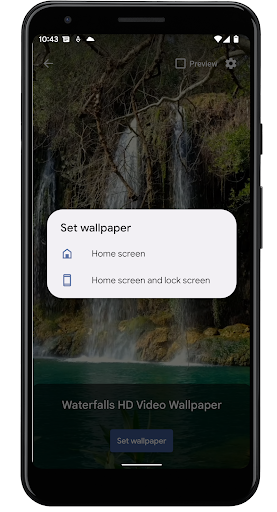 Waterfalls HD. Video Wallpaper - Image screenshot of android app
