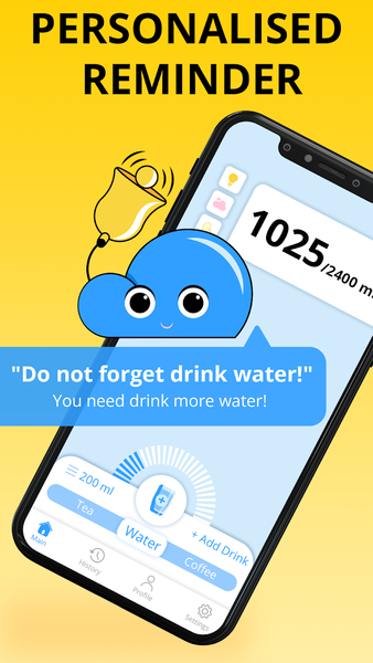 Water Reminder-Water Tracker - عکس برنامه موبایلی اندروید