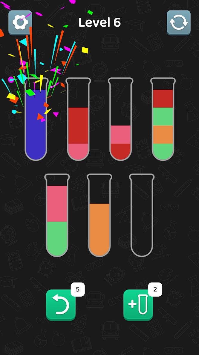 بازی Water Sort - Color Sort Game - دانلود | بازار