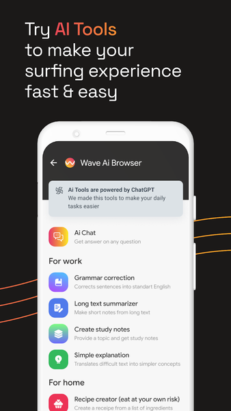 Wave AI:Chatbot & Essay writer - عکس برنامه موبایلی اندروید