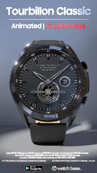 Tourbillon Classic Watch face - Image screenshot of android app