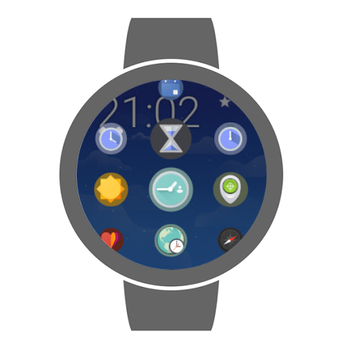 Bubble Launcher For Wear OS (Android Wear) - عکس برنامه موبایلی اندروید