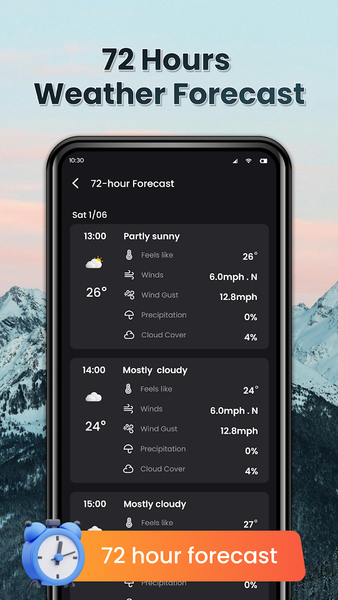 WeatherGo: Weather Forecast - عکس برنامه موبایلی اندروید