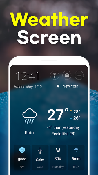 Weather Screen - Forecast - Image screenshot of android app