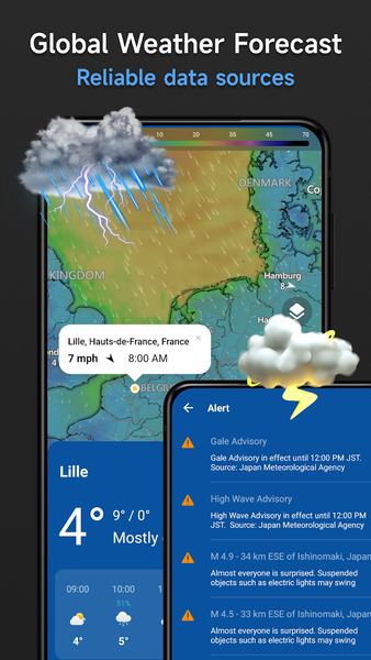 Live Weather & Radar Map - عکس برنامه موبایلی اندروید