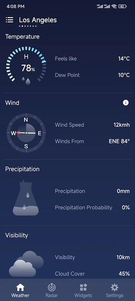 Weather - Live Radar & Widgets - عکس برنامه موبایلی اندروید