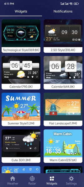Weather - Live Radar & Widgets - عکس برنامه موبایلی اندروید