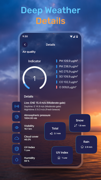 Weather Live: Forecast & Radar - عکس برنامه موبایلی اندروید