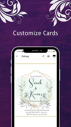 Wedding Invitation Card Maker - Image screenshot of android app