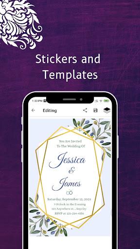 Wedding Invitation Card Maker - Image screenshot of android app
