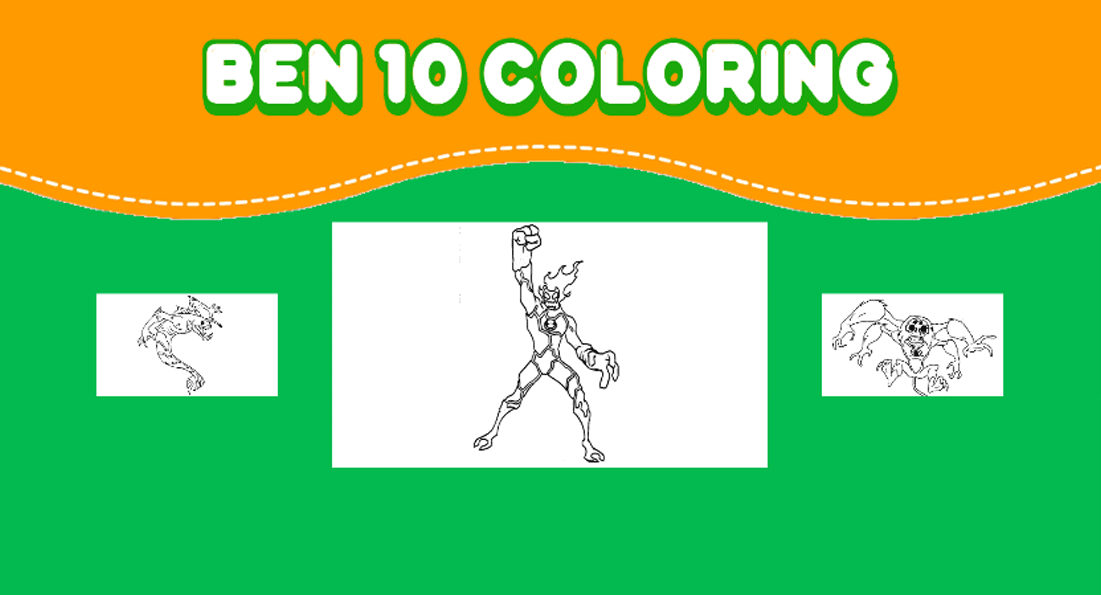 Ben Tennyson 10 coloring - Gameplay image of android game