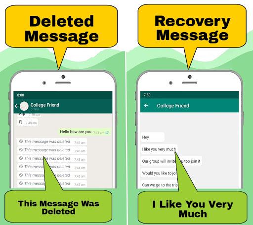 deleted messages whats recovery - عکس برنامه موبایلی اندروید
