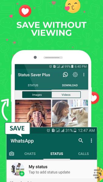 Status saver for WhatsApp - Image screenshot of android app