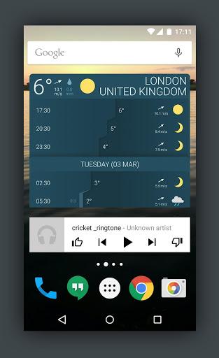 Detailed YR Weather Widget - Image screenshot of android app