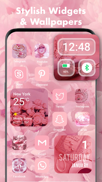 Widgets Art - Wallpaper, Theme - Image screenshot of android app