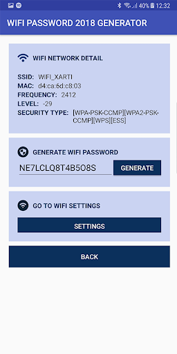 Wifi Password ۲۰۱۸ Generator - عکس برنامه موبایلی اندروید