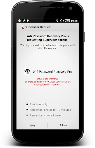 Wifi Password Recovery Pro (ROOT NEEDED) - Image screenshot of android app