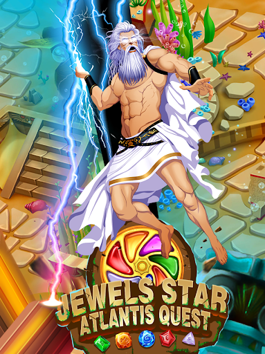 Jewels Star Atlantis Quest - Gameplay image of android game