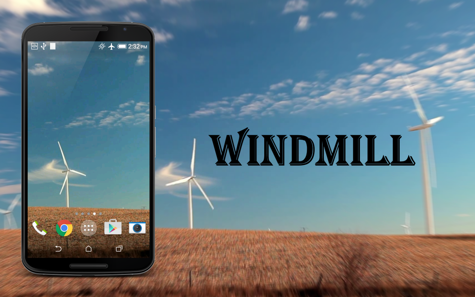 Windmill Live Wallpaper - Image screenshot of android app