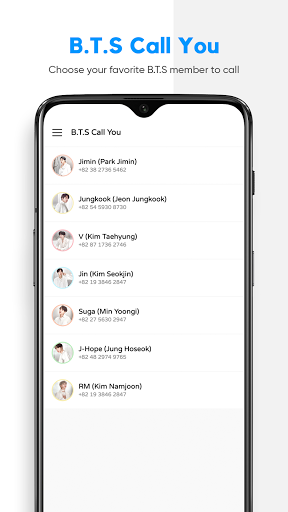 B.T.S. fake call, Video Call KPOP A.R.M.Y. Prank - Image screenshot of android app