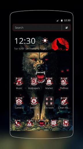 Wolf Blood Darkness Launcher - Image screenshot of android app