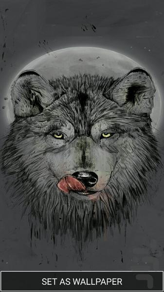 wolf wallpaper - Image screenshot of android app