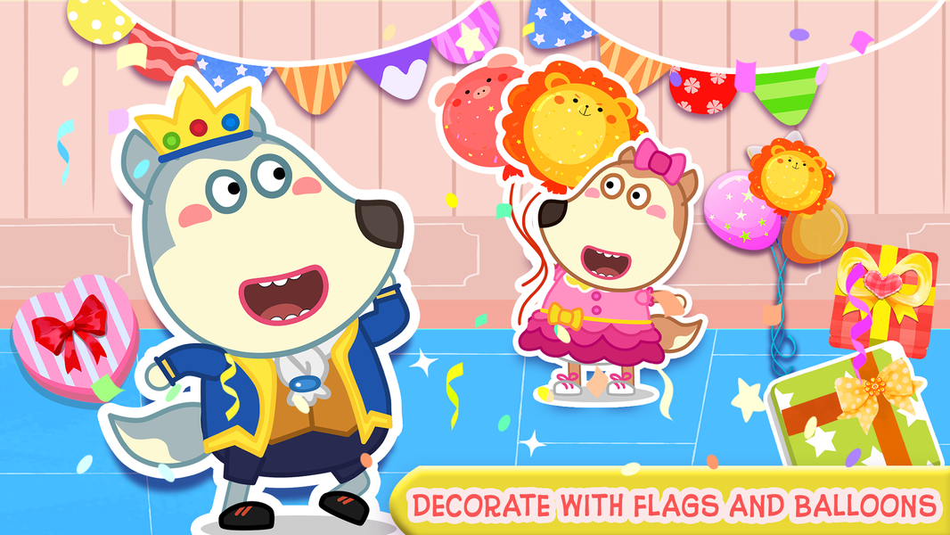 Wolfoo's Birthday Celebration - Gameplay image of android game