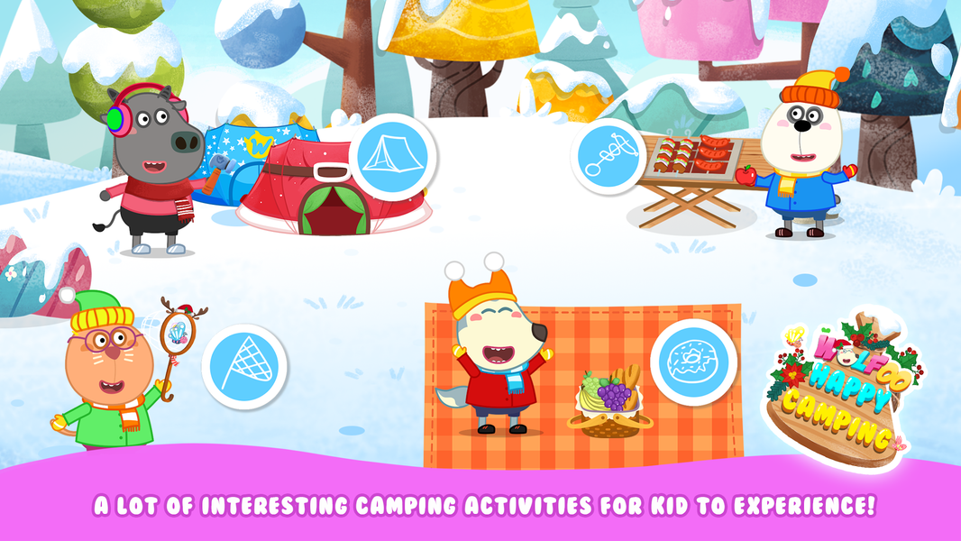 Wolfoo Happy Christmas Camping - عکس بازی موبایلی اندروید