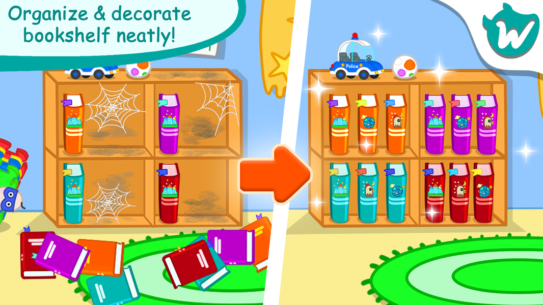 Wolfoo House Cleanup Life - عکس بازی موبایلی اندروید