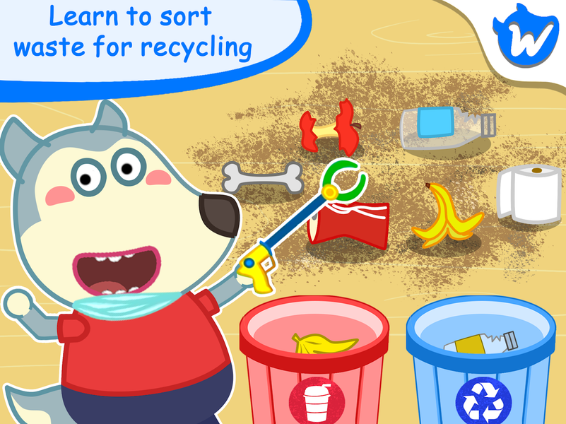 Wolfoo House Cleanup Life - عکس بازی موبایلی اندروید