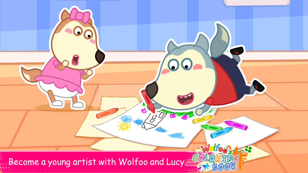 Wolfoo's Coloring Book - عکس بازی موبایلی اندروید
