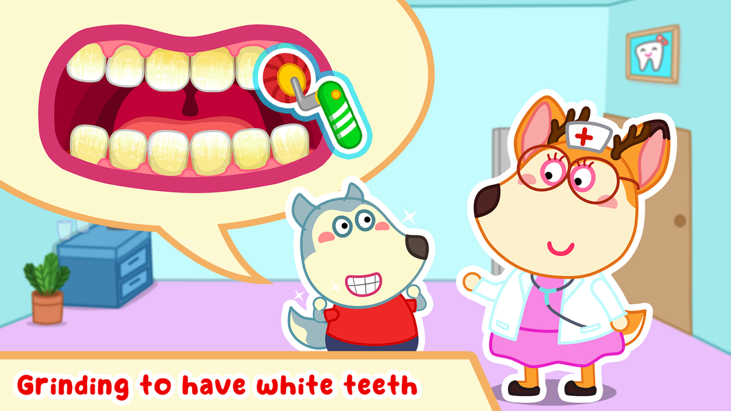 Wolfoo Dentist: Dental Care - عکس برنامه موبایلی اندروید